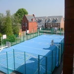 MUGA Court Construction in Newnham 9