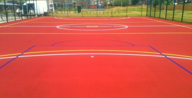 MUGA Court Painting in Middleton